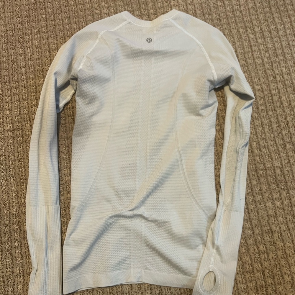white long sleeve shirt from lululemon